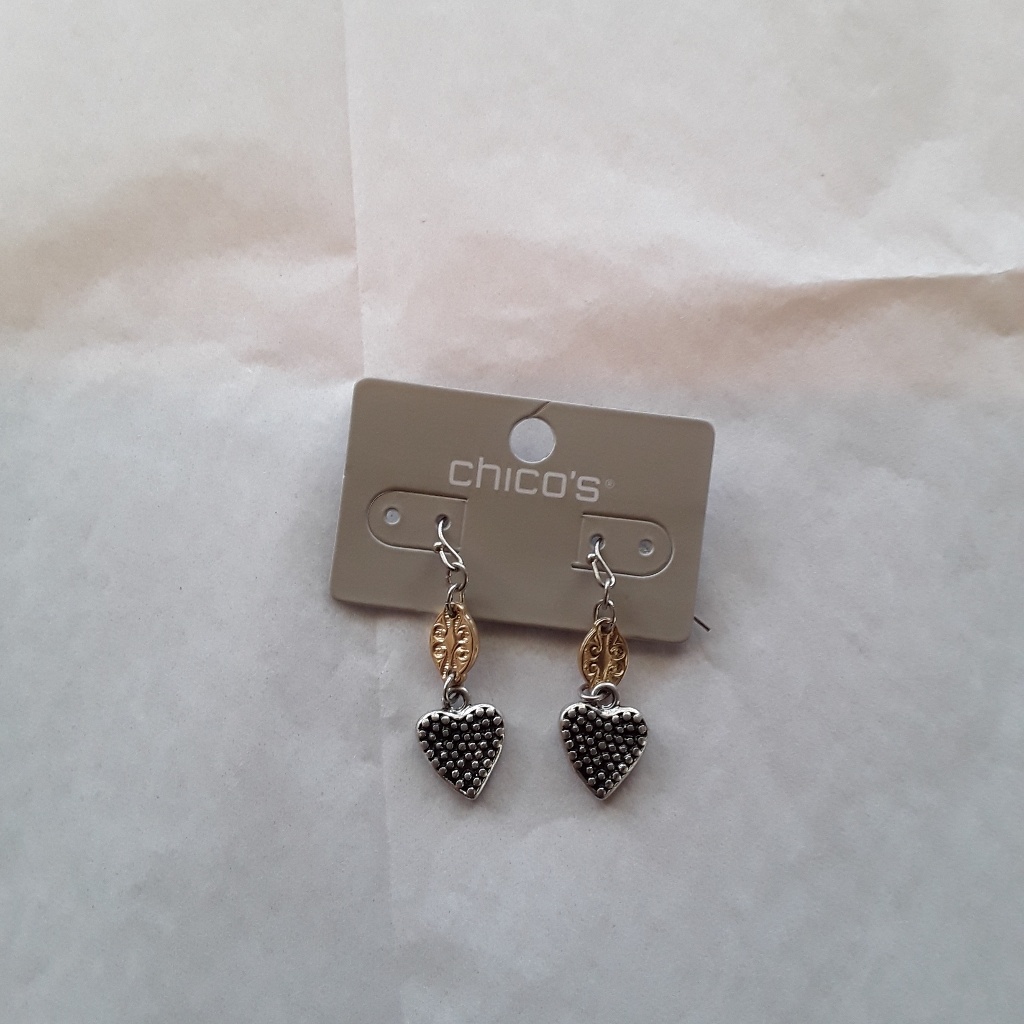 Chicos Brand New Two-Tone Chicos Earrings 14$